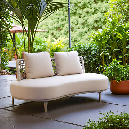 Ruhe Outdoor Patio Sofa, Beige