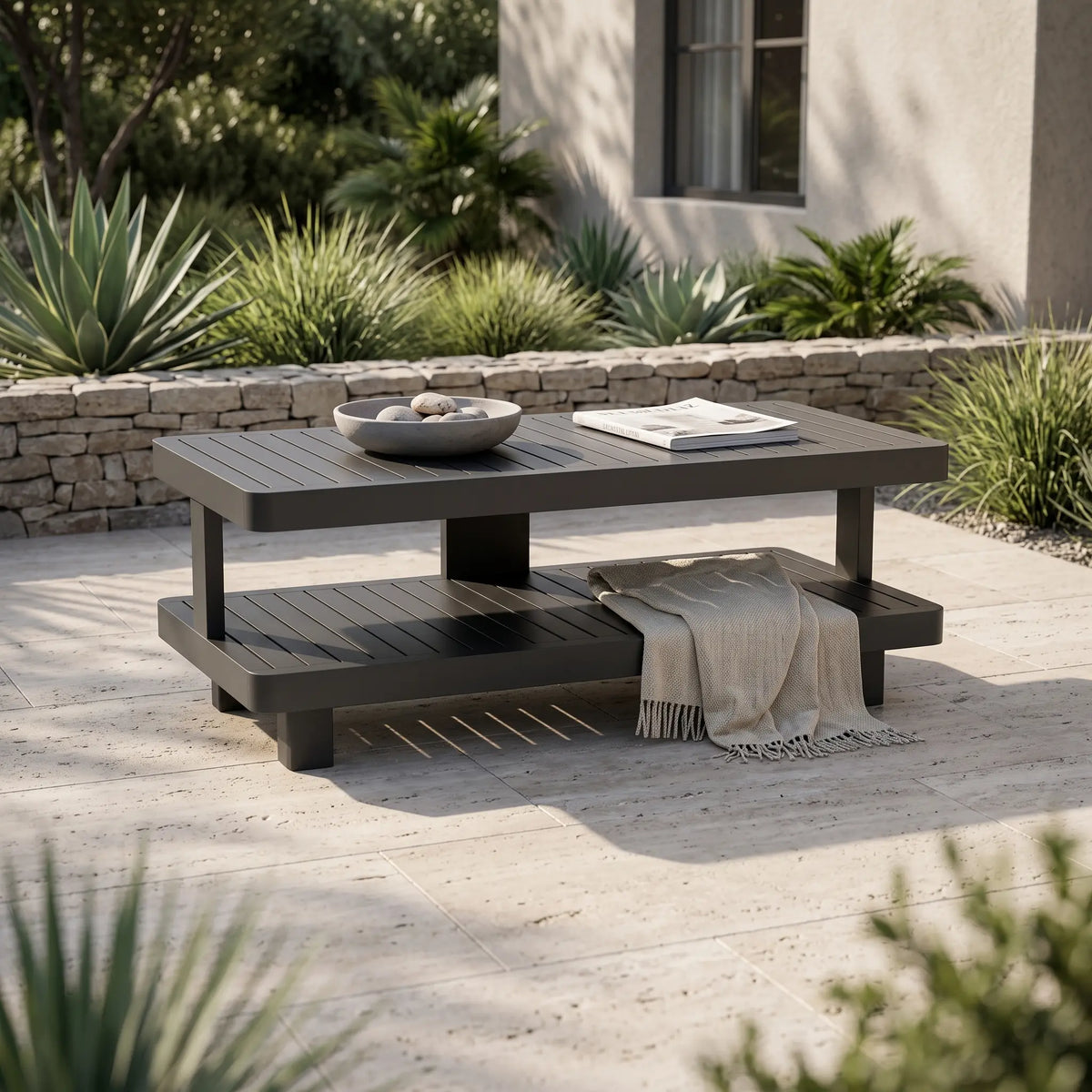 Anderson Teak Granada Aluminum Coffee Table