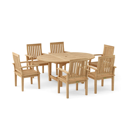 Anderson Teak Bahama Brianna 7-Piece Extension Dining Set