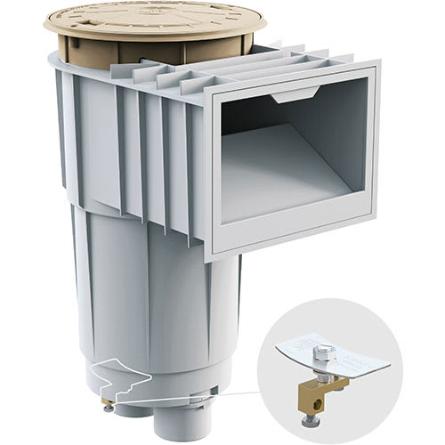 Hayward SkimMaster Pool Skimmer, 2 inch x 2-1/2 inch, Tan Cover, model SP1072S210