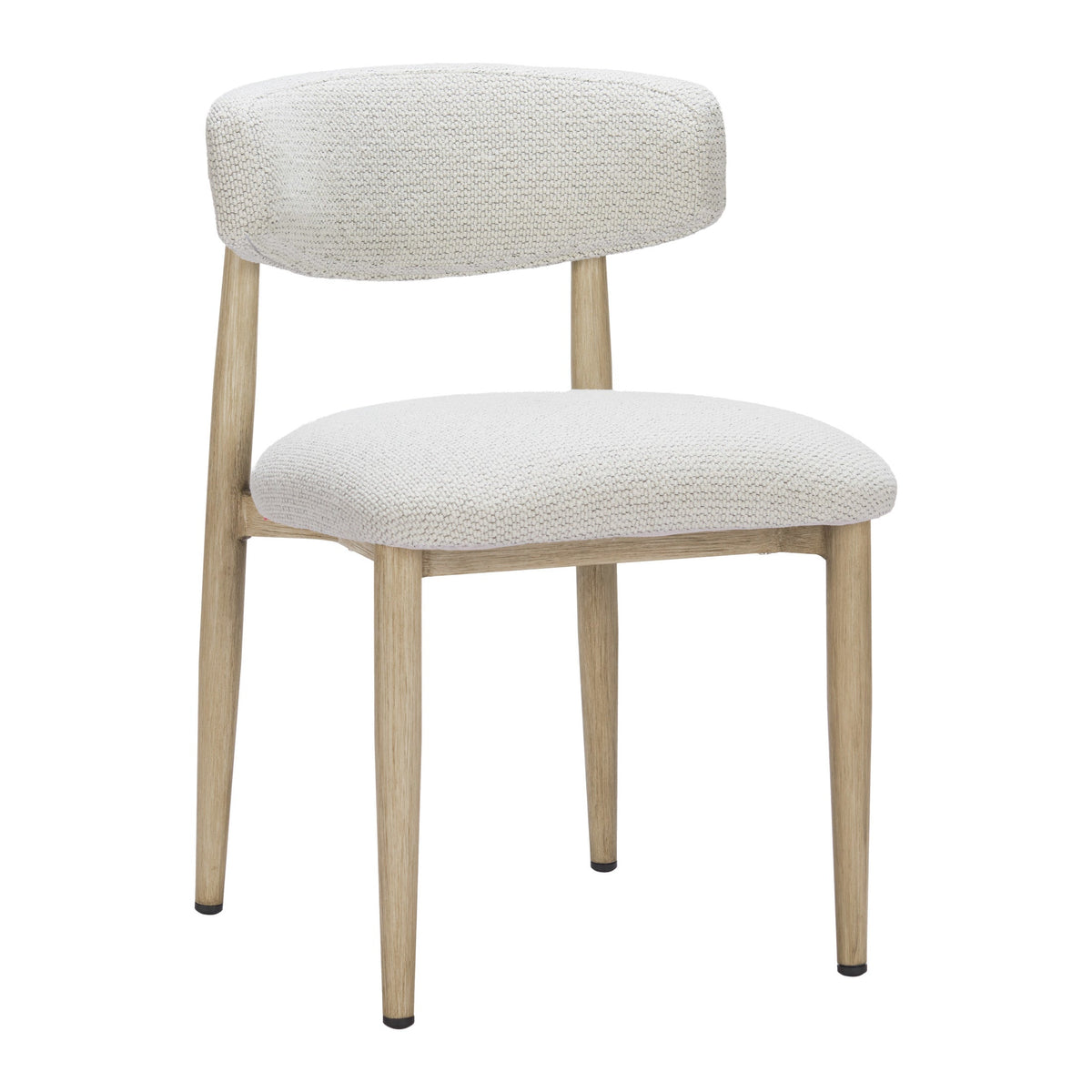 Bege Outdoor Patio Dining Chair, White