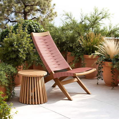 Zahara Outdoor Patio Side Table, Natural