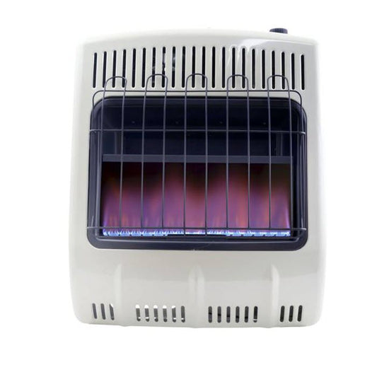 Heatstar vent free blue flame natural gas heater, 20,000 BTU, with thermostat, HSSVFBF20NGBT