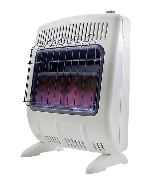 Heatstar vent free blue flame propane heater, 20,000 BTU, with thermostat, HSSVFBF20LPBT