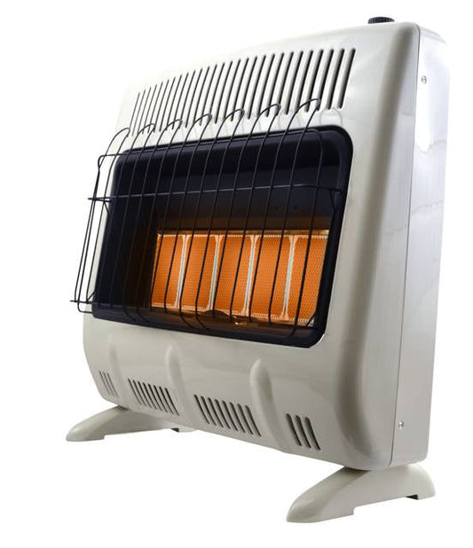 Heatstar vent free radiant propane heater, 30,000 BTU, with thermostat, HSSVFRD30LPBT