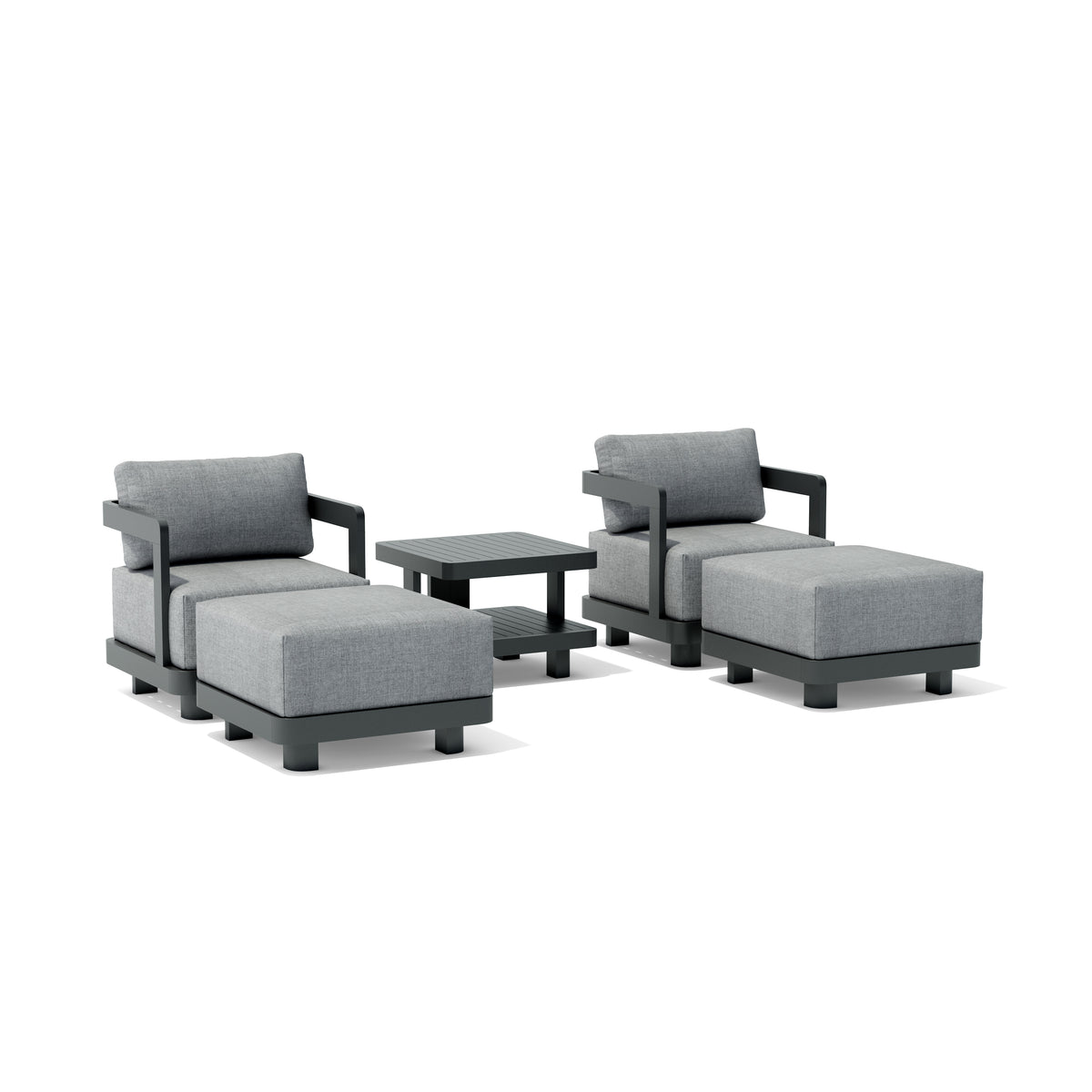 Anderson Teak Granada 5-Piece Aluminum Deep Seating