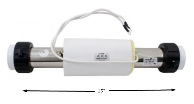 HTR ASSY, REPLACEMENT, 2,25"X15", 5.5KW, CAL SPA W/ I