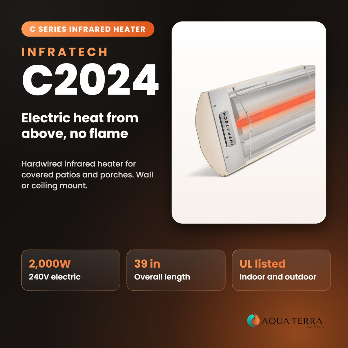 Infratech C2024 infrared heater overview