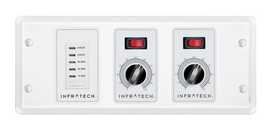 Infratech 2 Zone Analog Control with Digital Timer, model 30 4046