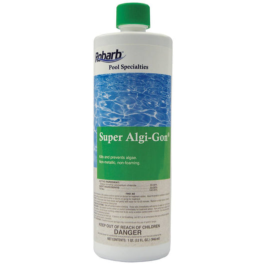 Applied Bio Algi-Gon Algaecide, 1 qt, 50% Quat, Concentrated, model 40714A