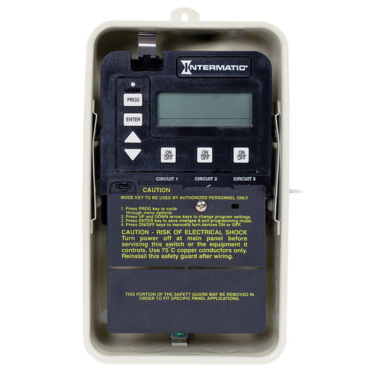 Intermatic Digital Time Clock 3 Circuit W/ Metal Case | PE153