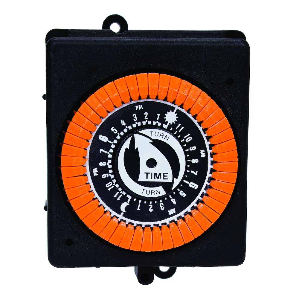 Intermatic 24 Hour Mechanical Timer, 125V, SPST, Panel Mount, model PB913N