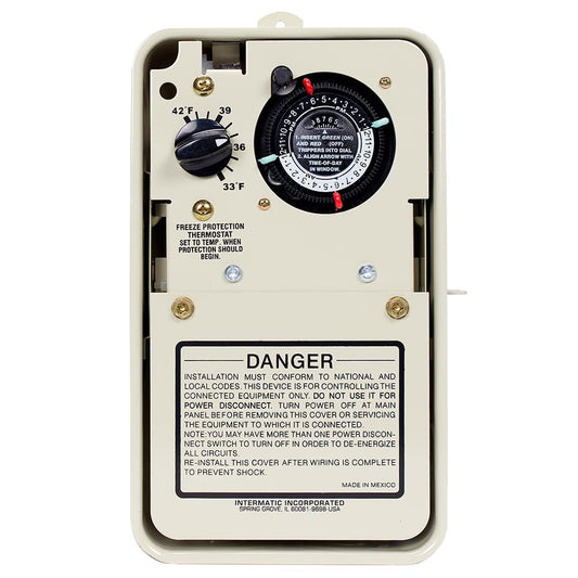 Intermatic Timer, 240 VAC 5.75" x 3.625" x 9.625" Freeze Protection with Thermostat