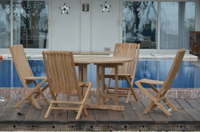 Anderson Teak Butterfly Comfort 5-Piece Dining Set