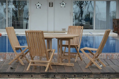 Anderson Teak Butterfly Comfort 5-Piece Dining Set