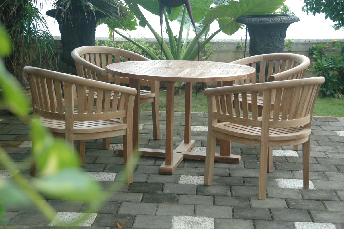 Anderson Teak Tosca 5-Piece Dining Table Set