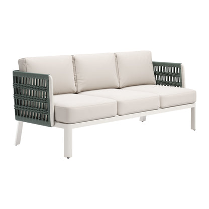 Bridgehampton Outdoor Patio Sofa, White