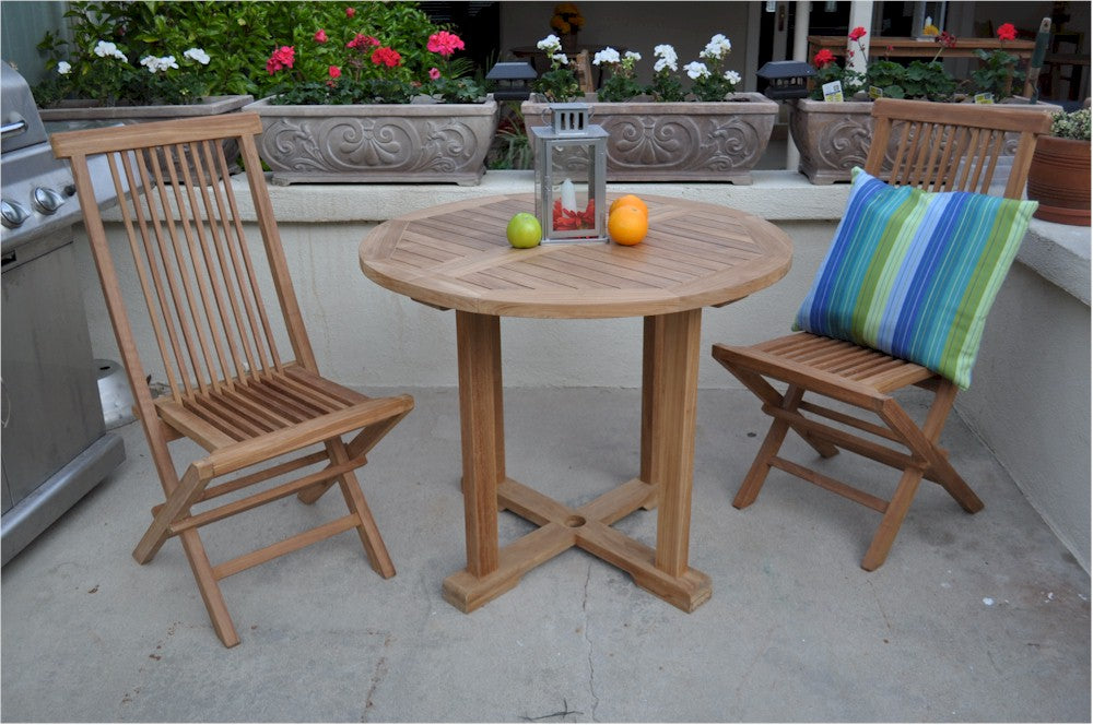 Anderson Teak Montage Bristol 3-Piece Dining Set