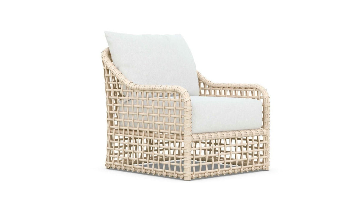Kiawah High Back Club Chair, Almond