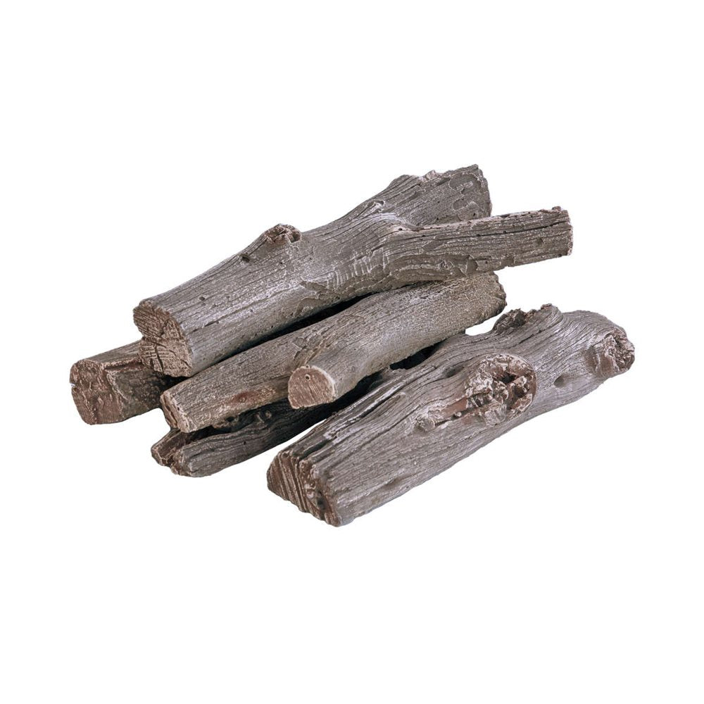 Firegear Driftwood Warm Brown Concrete Log Set, 5 Piece - L-DW-3048