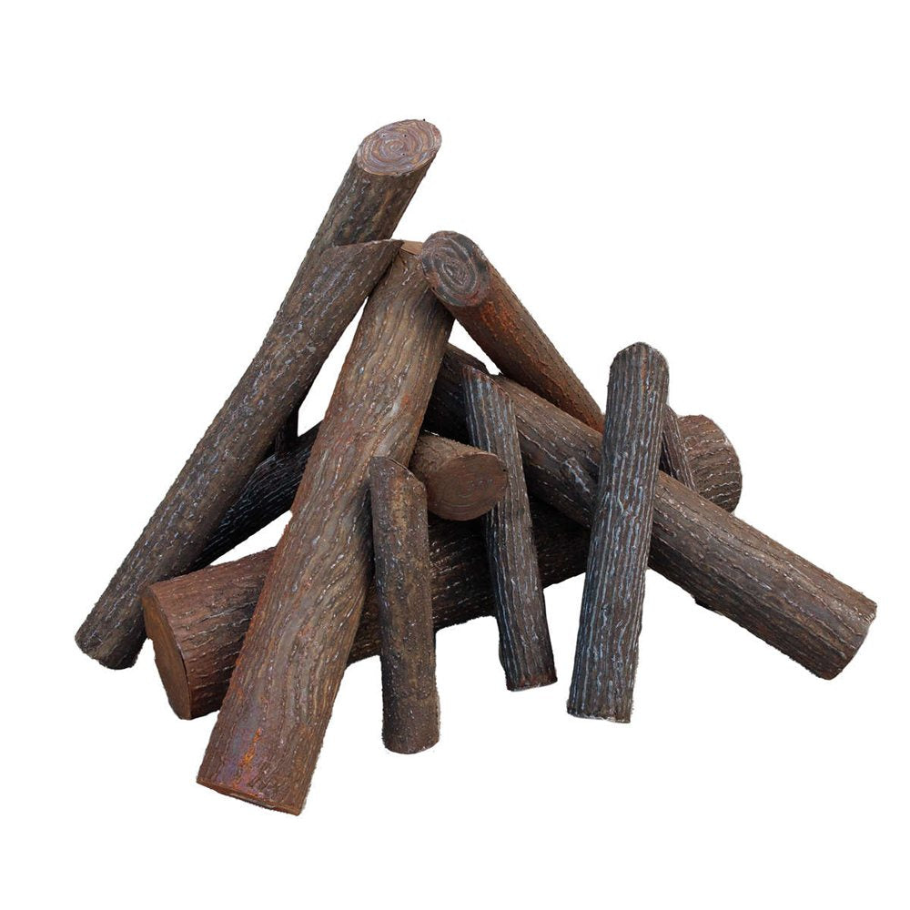Firegear L-IW-LG 14-piece large Ironwood steel log set