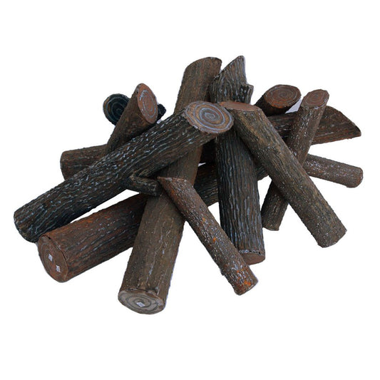 Firegear L-IW-XL 14-piece XL Ironwood steel log set