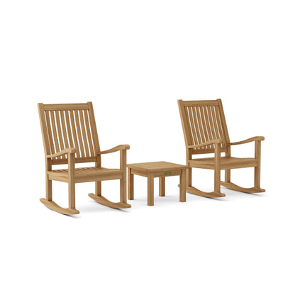 Anderson Teak Del-Amo Bahama 3-Piece Set with Square Side Table