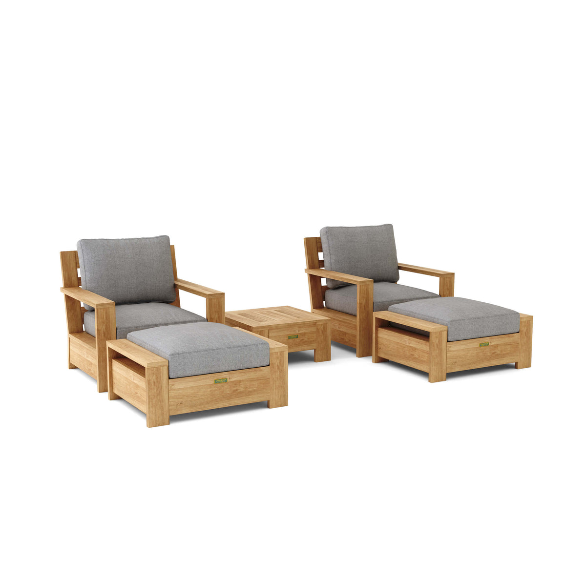 Anderson Teak Madera 5-Piece Deep Seating Set