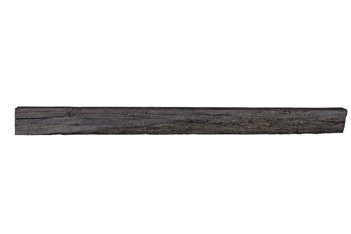 Lexington Hearth Cabin Pine mantel in Eclipse, front view