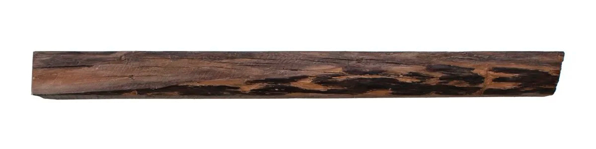 Lexington Hearth Cabin Pine mantel in Maduro, front view