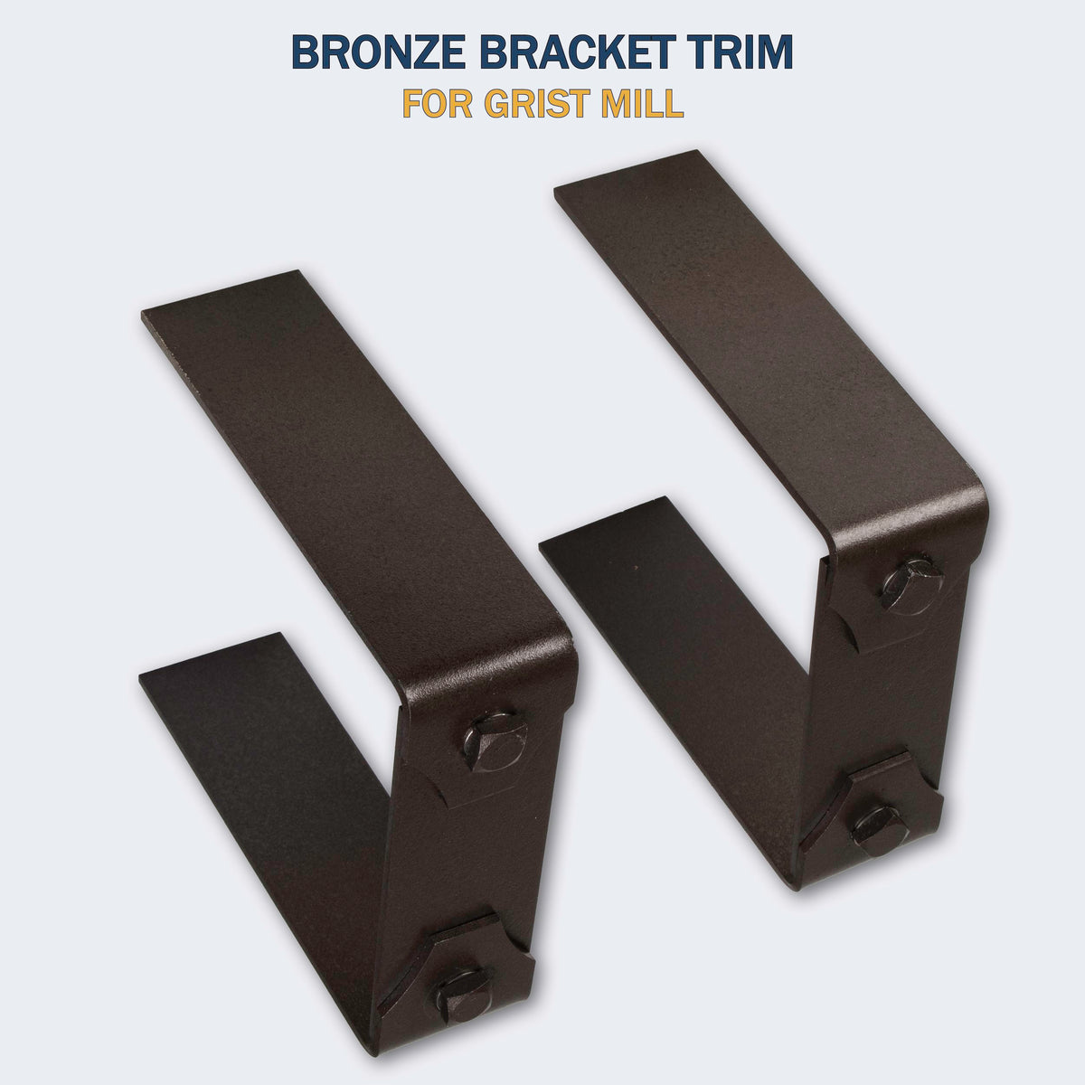 Lexington Hearth decorative bracket trim in Black for the Grist Mill mantel
