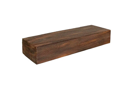 Lexington Hearth Flat Sawn Beam 24 inch mantel extension in Maduro