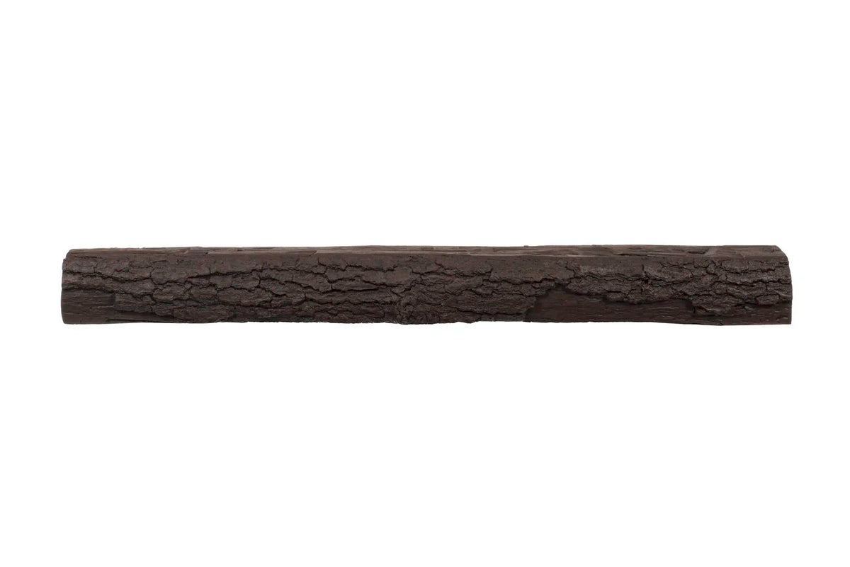 Lexington Hearth Half-Round Sleeper mantel in Roasted Chestnut, 60 inch front view
