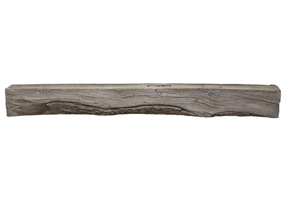 Lexington Hearth Rickhouse mantel in Weathered Grey, front view