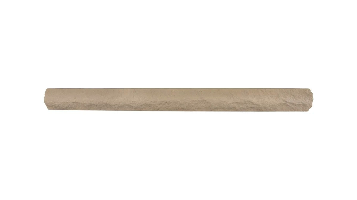 Lexington Hearth Rockface mantel in Turfway Tan, front view
