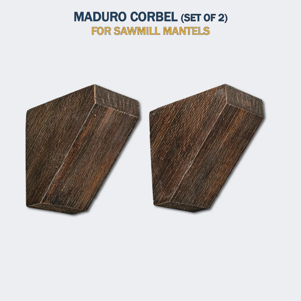 Lexington Hearth Sawmill Corbels in Maduro, model SM-C-LH-MD