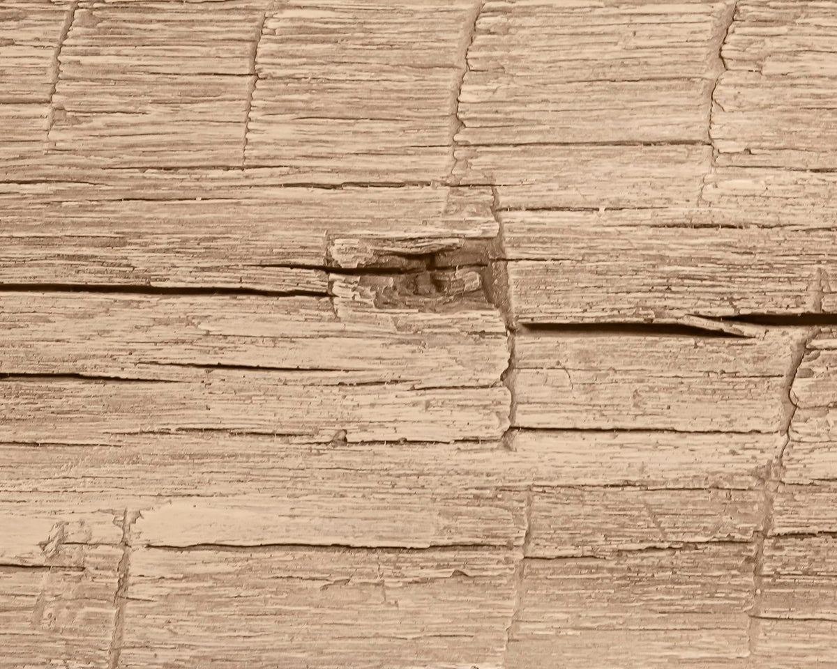 Lexington Hearth Tobacco Barn mantel in Pale Honey, close-up of the finish