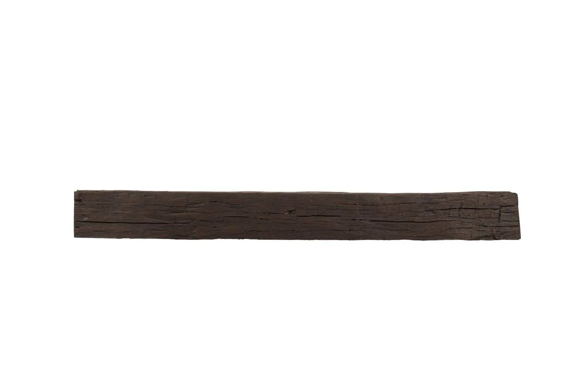 Lexington Hearth Tobacco Barn mantel in Roasted Chestnut, 72 inch front view