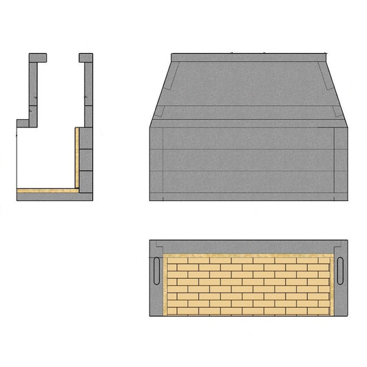 Mason Lite LMFP72-NT linear gas fireplace