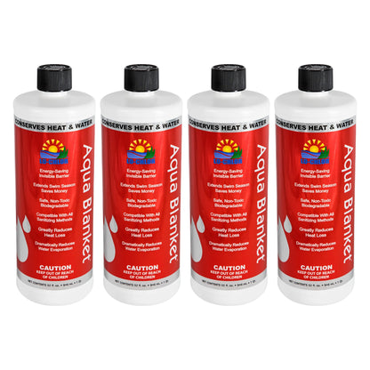 Lo-Chlor Aqua Blanket liquid solar cover 1 qt, 4 pack of four bottles