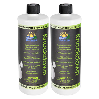 Lo-Chlor Knockdown Flocculant 1 qt, 2 pack of two bottles