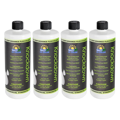 Lo-Chlor Knockdown Flocculant 1 qt, 4 pack of four bottles