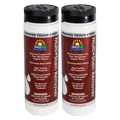 Lo-Chlor Multi-Stain Remover 1 qt, 2 pack of two bottles