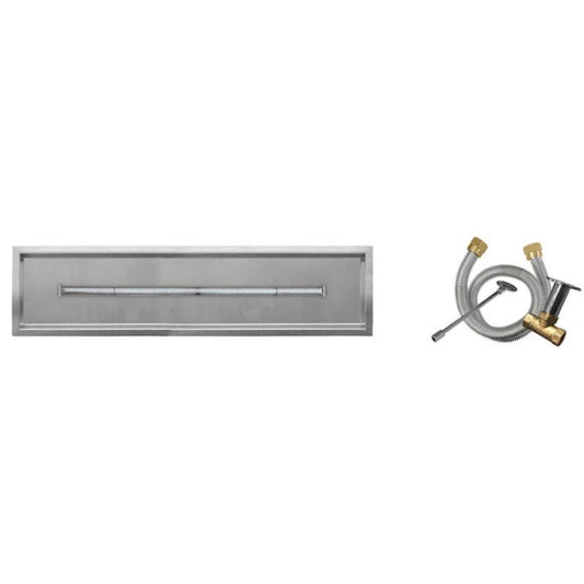 Firegear LOF-3006TMT-N Match Throw 30 x 6 natural gas linear drop-in T-burner system