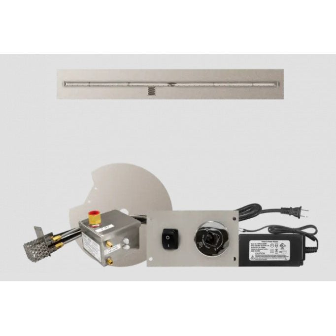 Firegear LOF-6008FTAWS-N 60 x 8 natural gas AWS linear flat T-burner system