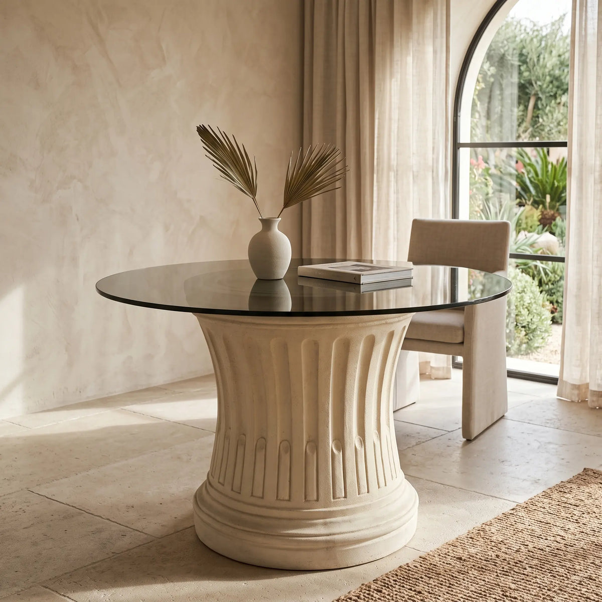 Anderson Teak Louis XVI Fluted Table