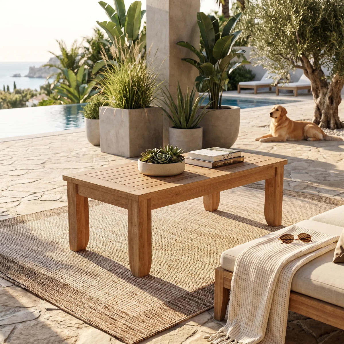 Anderson Teak Luxe Rectangular Coffee Table