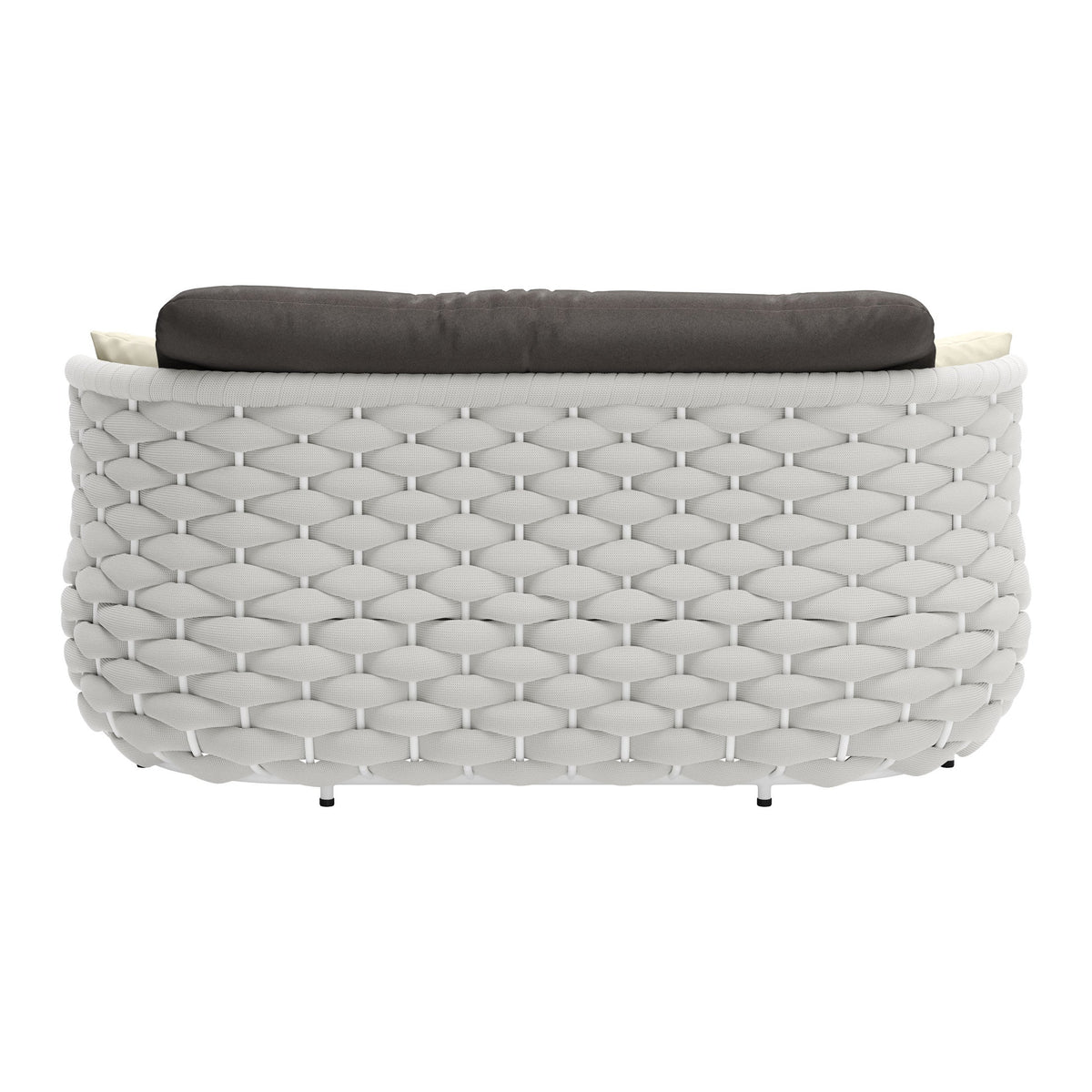 Coral Reef Outdoor Patio Loveseat, Gray