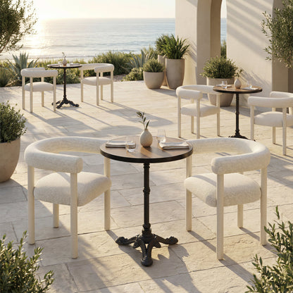 Sunbath Outdoor Patio Dining Chair, Set of 2, White