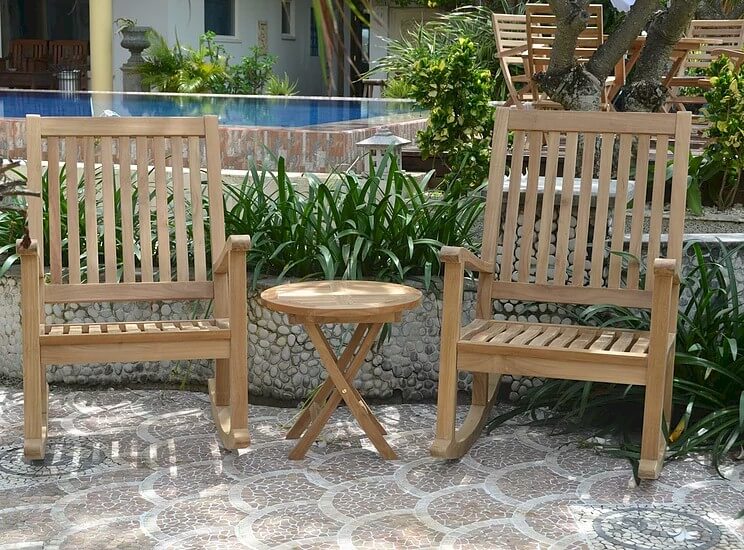 Anderson Teak Del-Amo Bahama 3-Piece Rocking Set
